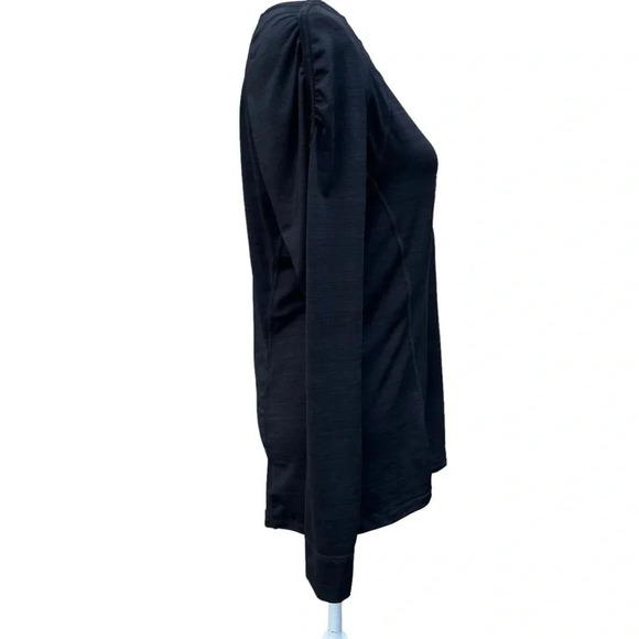 Athleta Black Long Sleeve 1/4 Zip Pullover with Arm Zipper Pocket Size XL - Picture 7 of 15